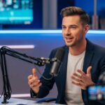 Live streaming engagement session with creator broadcasting on social media platforms