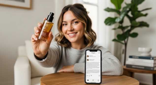 Micro influencer collaboration example showing product results in 2025 influencer marketing campaign.