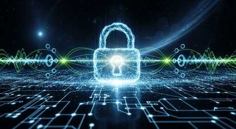 alt="Quantum-resistant encryption concept for cybersecurity trends 2025"